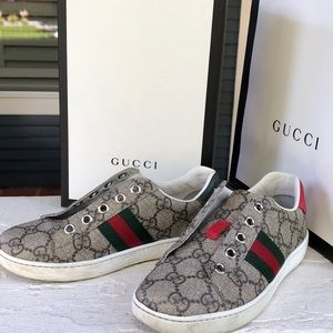 Gucci Sneaker Plástica Suola Gomma GG size 32
